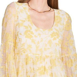 En Saison Audrey Floral Tiered Organza Mini Dress